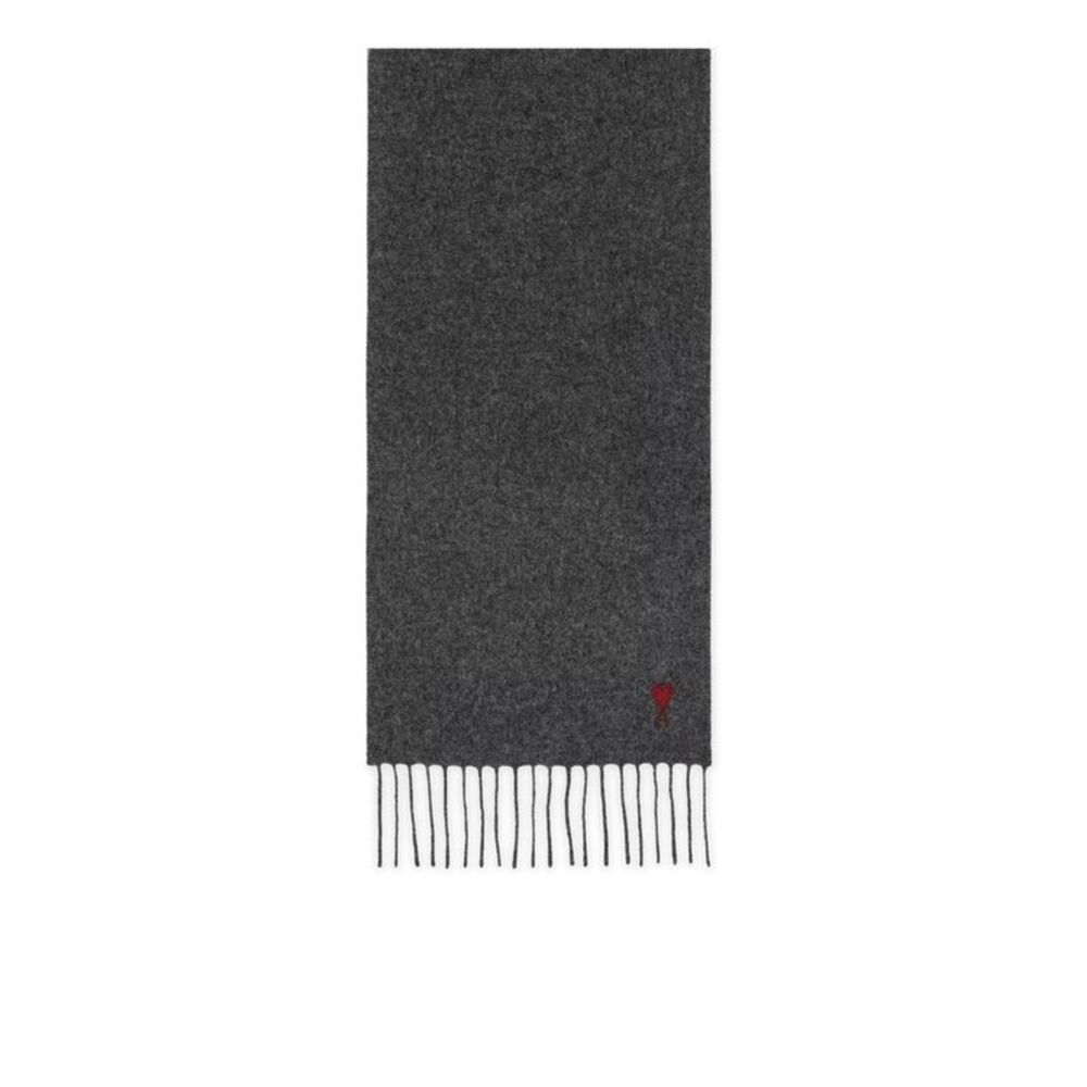 Ami Paris Men Ami De Coeur Scarf In Wool